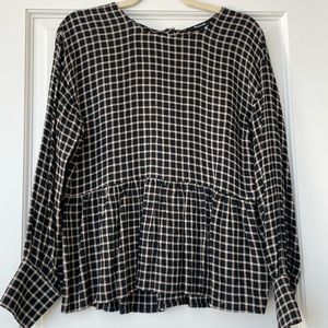 madewell peplum blouse